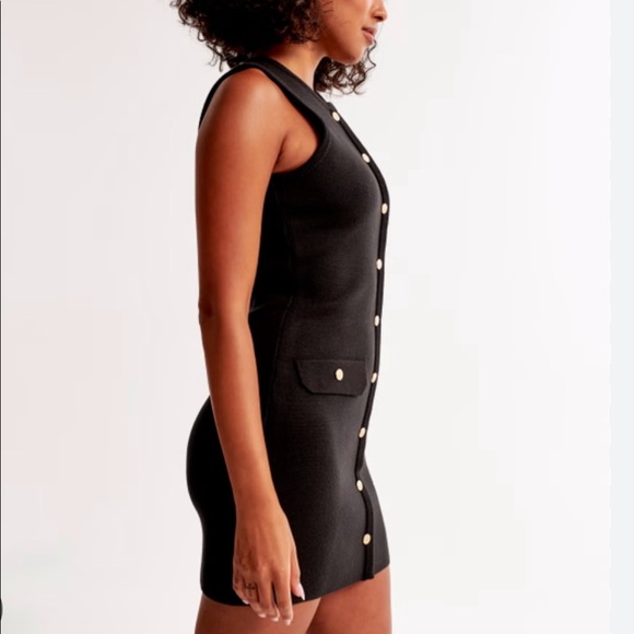 EUC Abercrombie & Fitch Mara High Neck Vest Sweater Mini Dress - Picture 2 of 5